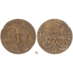III. Viktor Emánuel és Elena házassági érem 1896